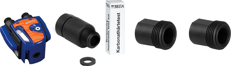  Головная часть фильтра BRITA с bypass, G3/8 + обратный клапан + тест воды + переходник